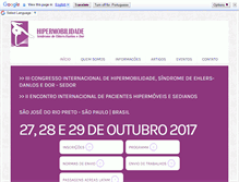 Tablet Screenshot of hipermobilidade.com